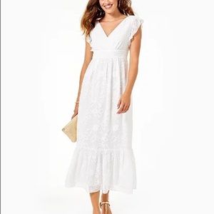 Lilly Pulitzer Autumn Ruffle Midi Dress